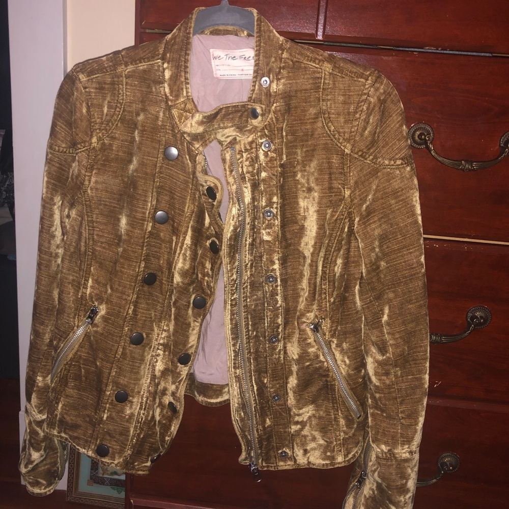 Like New We the Free Dusk Til Dawn velvet jacket